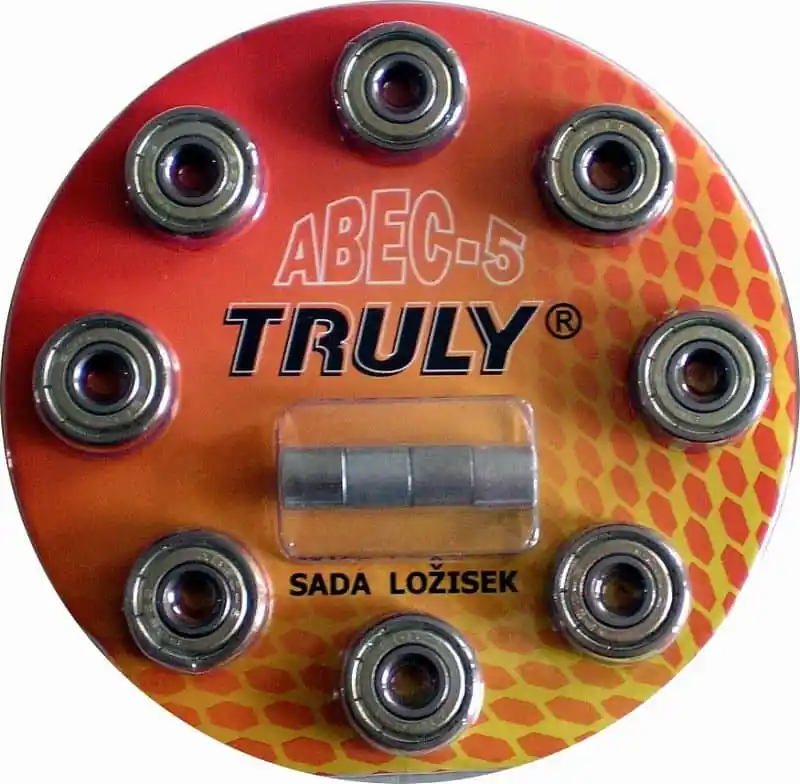 Sada ložisek TRULY® ABEC 5 - Carbon/8ks Vysoce Kvalitní