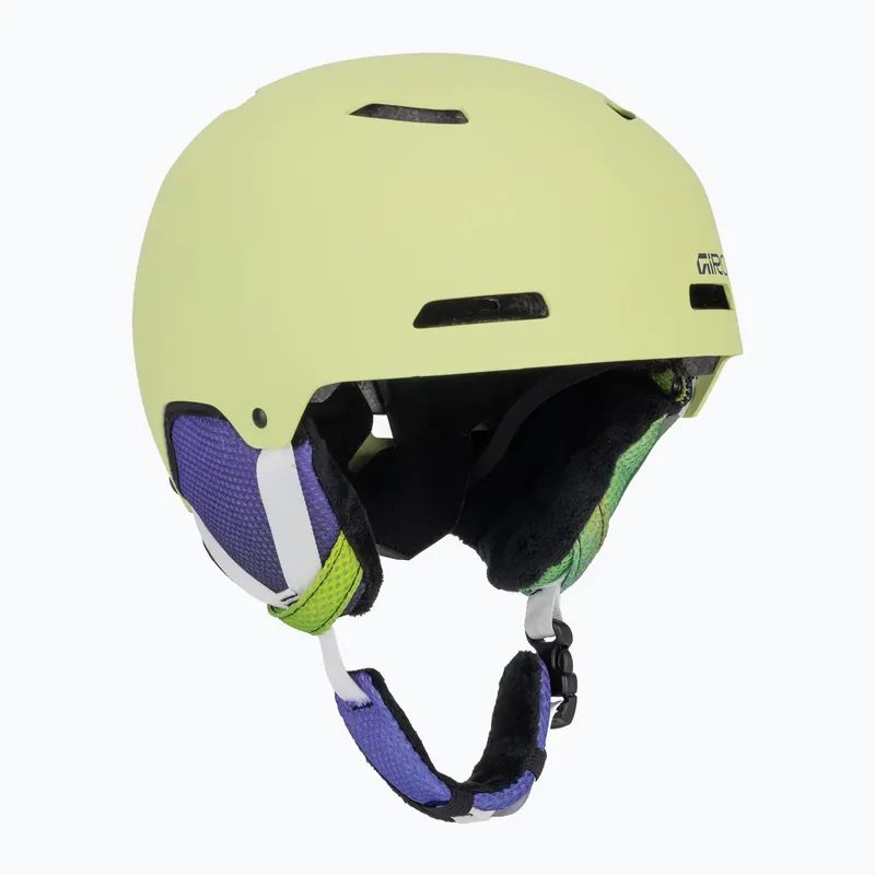 Časově Omezené Dětská lyžařská helma Giro Crue matte fluorescent green