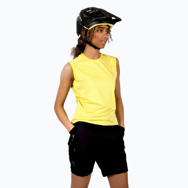 Dokud Zásoby Vydrží Dámský cyklistický dres Endura Singletrack Tank Top sulphur