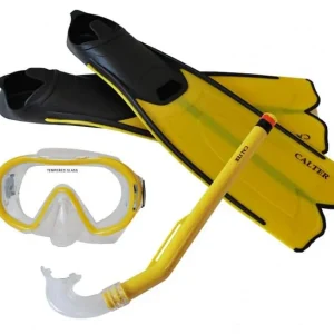 Potápěčský set CALTER® KIDS S06+M168+F41 PVC, žlutý Originální
