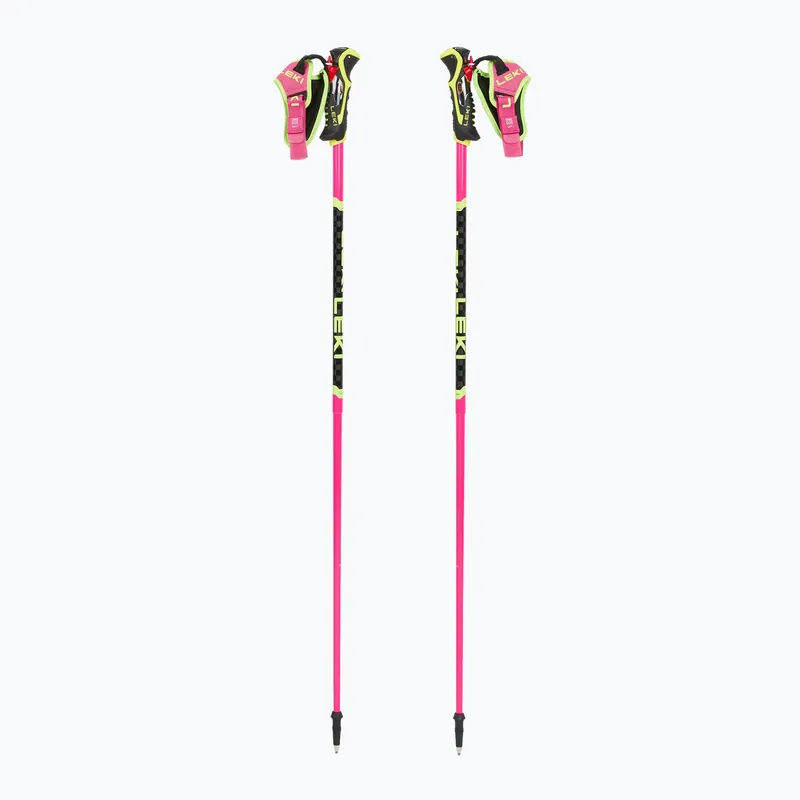Lyžařské hole LEKI Venom SL 3D neon pink/black/neon yellow Nejlepší Cena