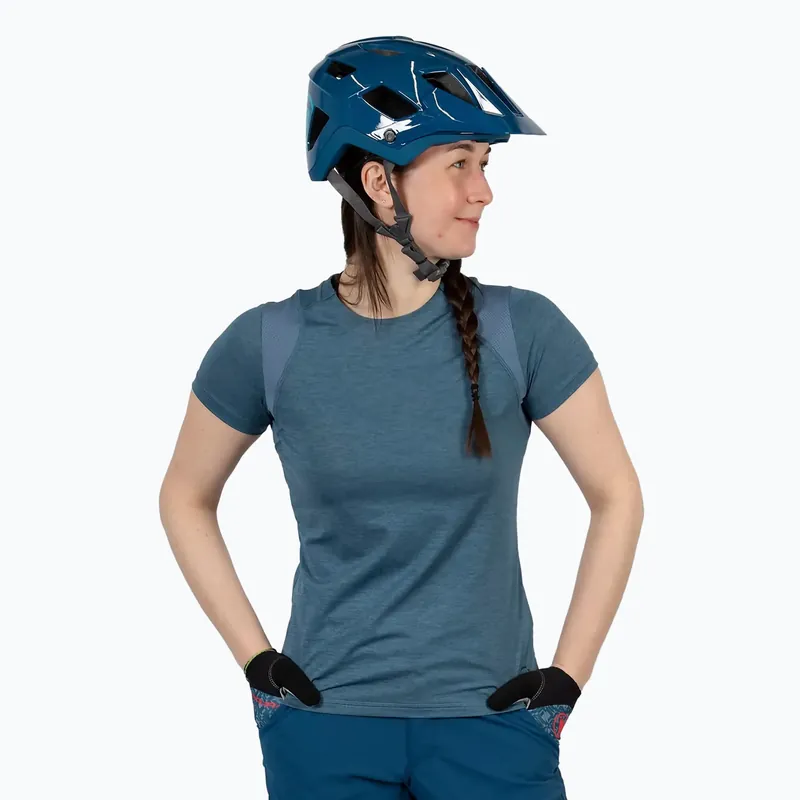 Dámský cyklistický dres Endura Singletrack II blue steel Akce