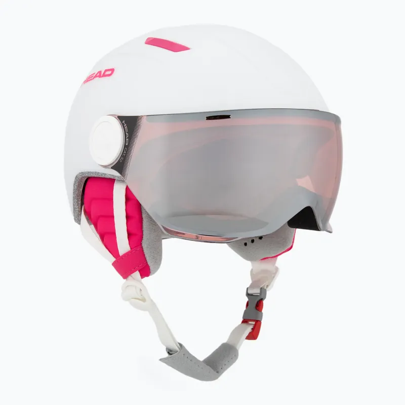 Speciální Cena Dětská lyžařská helma HEAD Maja Visor white/silver red