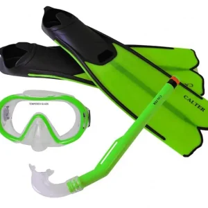 Potápěčský set CALTER® KIDS S06+M168+F41 PVC, zelený Super Cena
