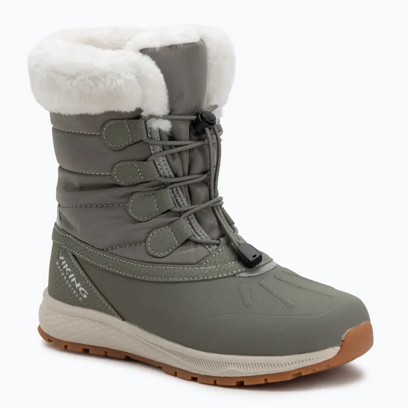 Dětské sněhule Viking Footwear Equip Warm Waterproof Zip olive Nakupujte Hned
