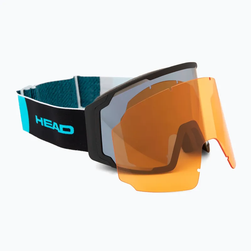 Lyžařské brýle HEAD Neves Pro 5K Race chrome/rd/5k chrome/orange Oblíbený