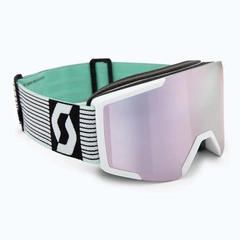 Lyžařské brýle SCOTT Shield white/mint green/amp lavender chrome Víkendová Akce