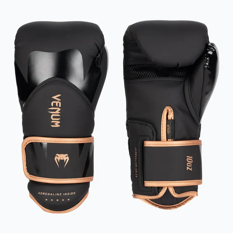 Pánské boxerské rukavice Venum Challenger 4.0 black/bronze Sleva