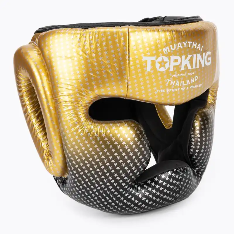 Oblíbený Boxerská helma Top King Super Star gold