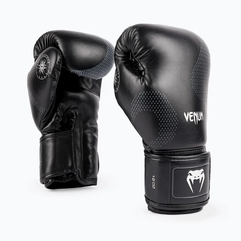 Boxerské rukavice Venum Nexus Boxing black/silver Výprodej