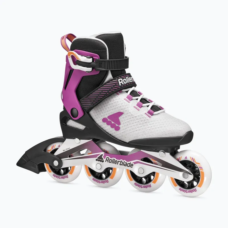Dámské kolečkové brusle Rollerblade Macroblade 84 W light grey/violet/orange Pouze Dnes