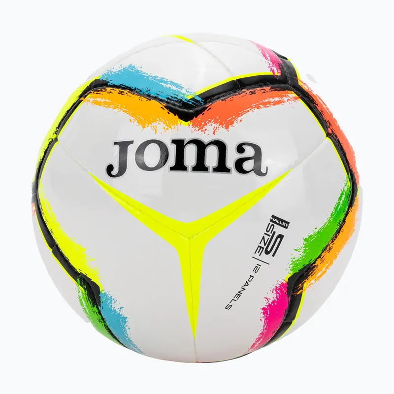 Sezónní Sleva Fotbalový míč Joma Halley II white/fluor green velikost 5