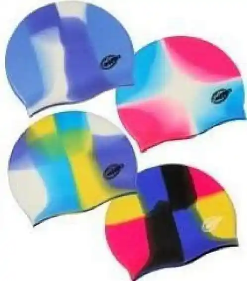 Koupací čepice SILICON MULTICOLOR 1131 - vícebarevná Pouze Dnes