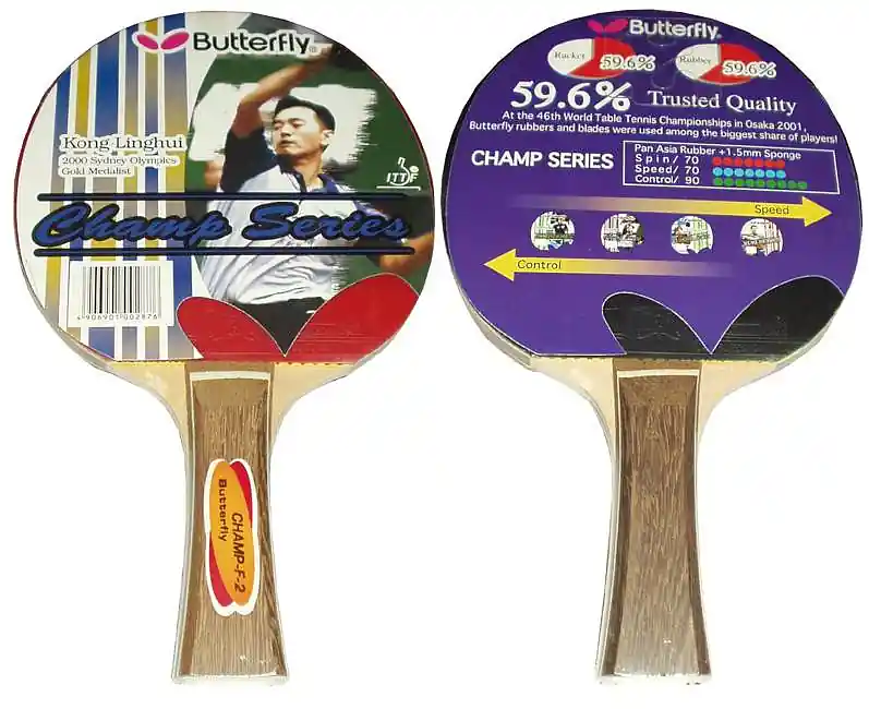 Jen Po Omezenou Doba Butterfly G1612 Pálka na stolní tenis Champ F2