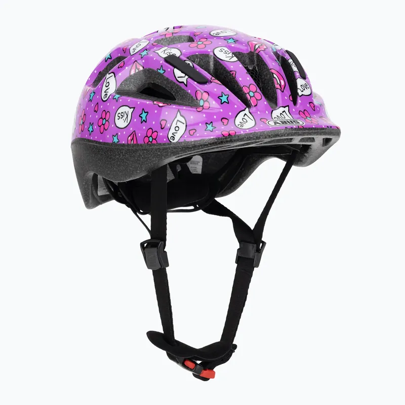 Dětská cyklistická helma ABUS Smooty 2.0 purple kisses Výprodej