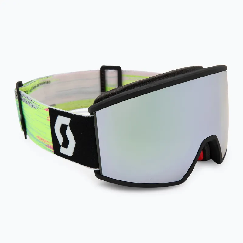 Lyžařské brýle SCOTT Ambit black/neon yellow/amp white chrome Akce