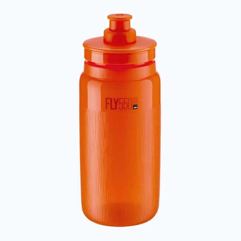 Cyklistická láhev Elite FLY Tex 550 ml clear/orange red Značkový