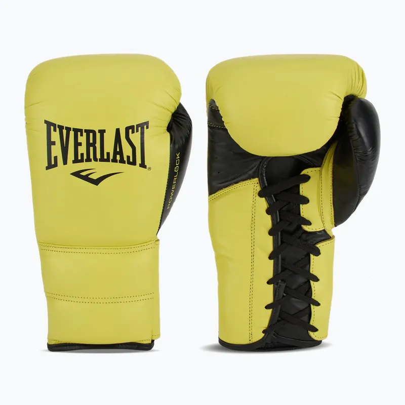 Boxerské rukavice Everlast Powerlock 2 Laced Pro Training neon yellow Jen Po Omezenou Doba