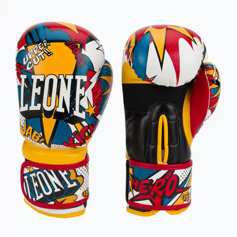 Levný Barevné dětské boxerské rukavice Leone Hero GN400J