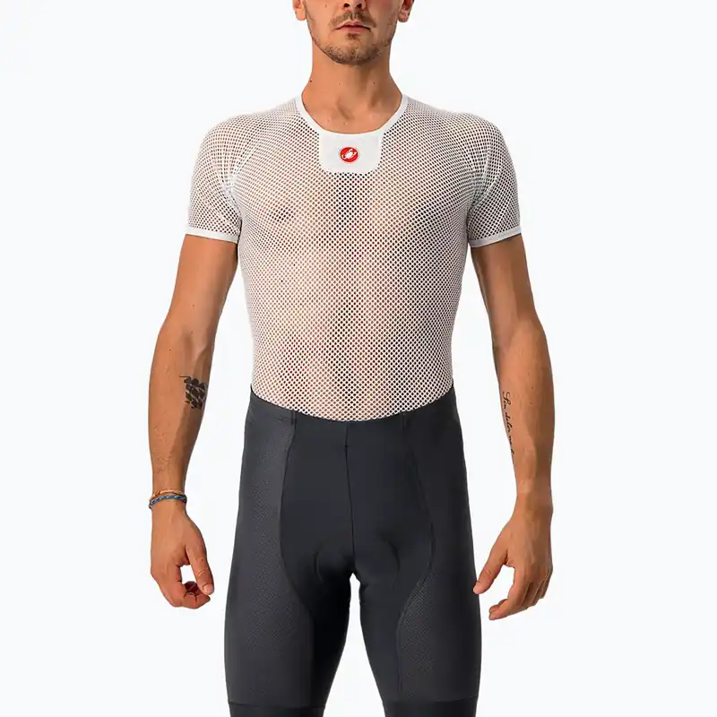 Pánská cyklistická čepice Castelli Core Mesh 3 white Finální Výprodej