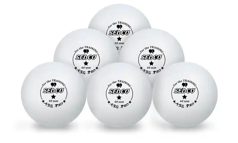 Omezená Nabídka Míčky na stolní tenis SEDCO for TRAINING 1* CELL FREE 6ks - bílá