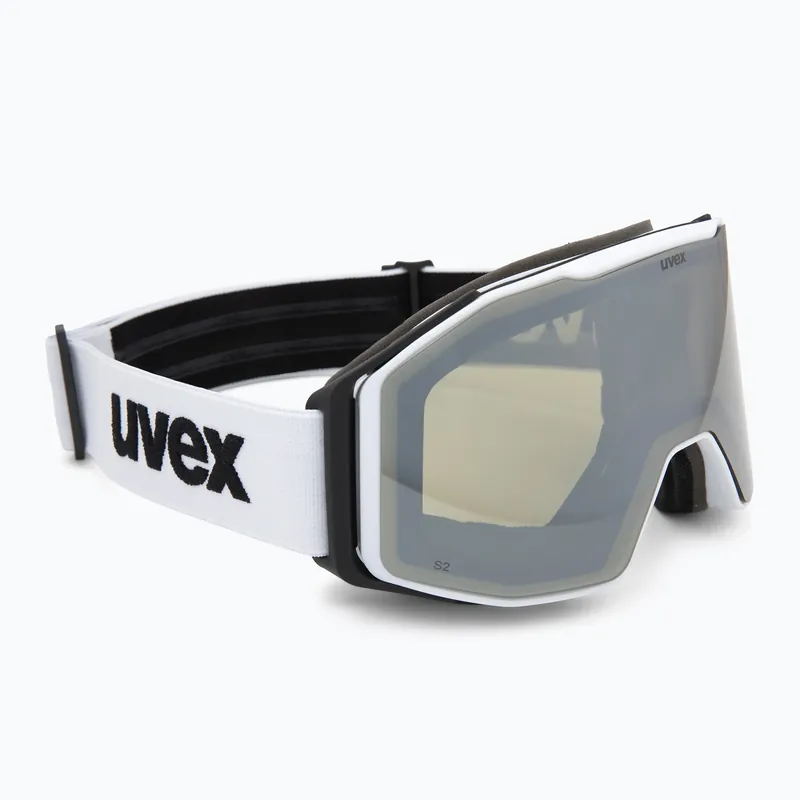 Časově Omezené Lyžařské brýle UVEX Gravity FM white matt/mirror silver/green/clear