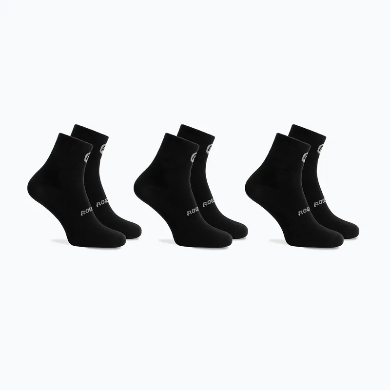 Dětské ponožky Rogelli Core 3 páry black Must-Have