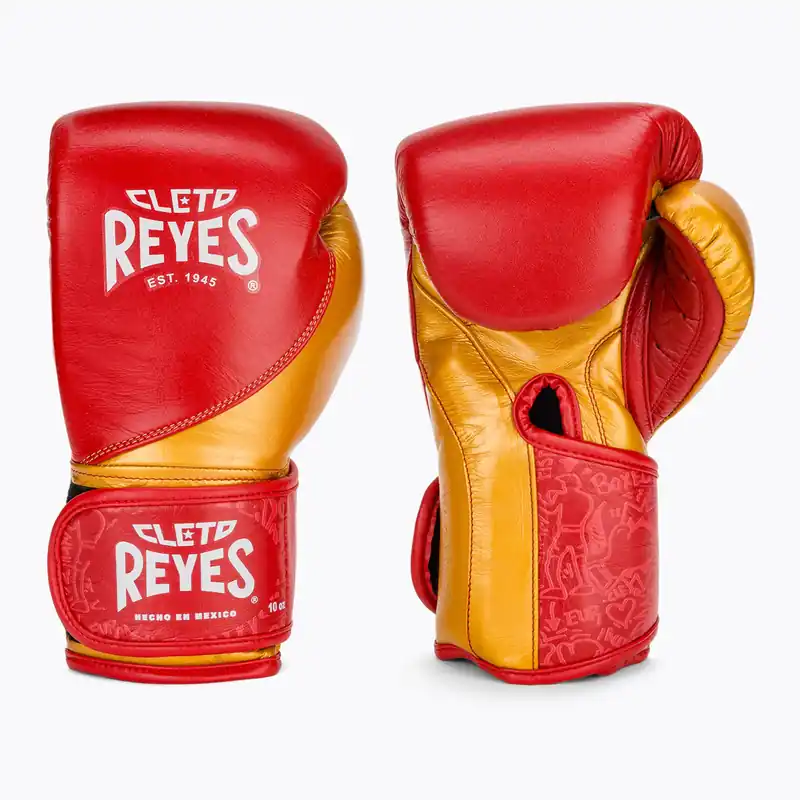 Boxerské rukavice Cleto Reyes High Precision Training Leather red/gold Akce