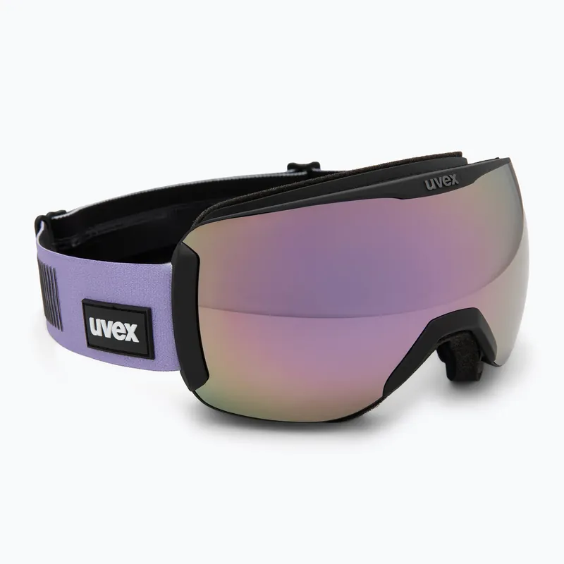 Výprodej Lyžařské brýle UVEX Downhill 2100 CV black matt/mirror lavender green