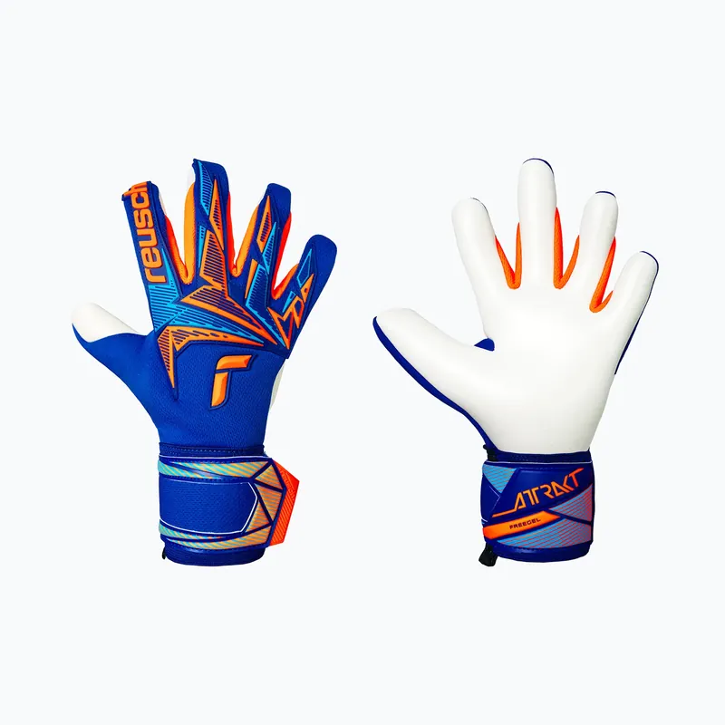 Brankářské rukavice Reusch Attrakt Freegel Advance sharp blue/shocking orange Vysoce Kvalitní