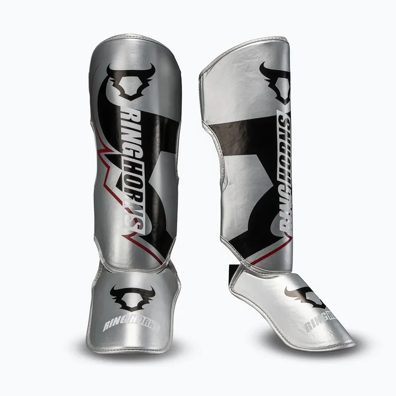 Koupit Online Chrániče holení a chodidel Venum Ringhorns Charger Shin silver/black