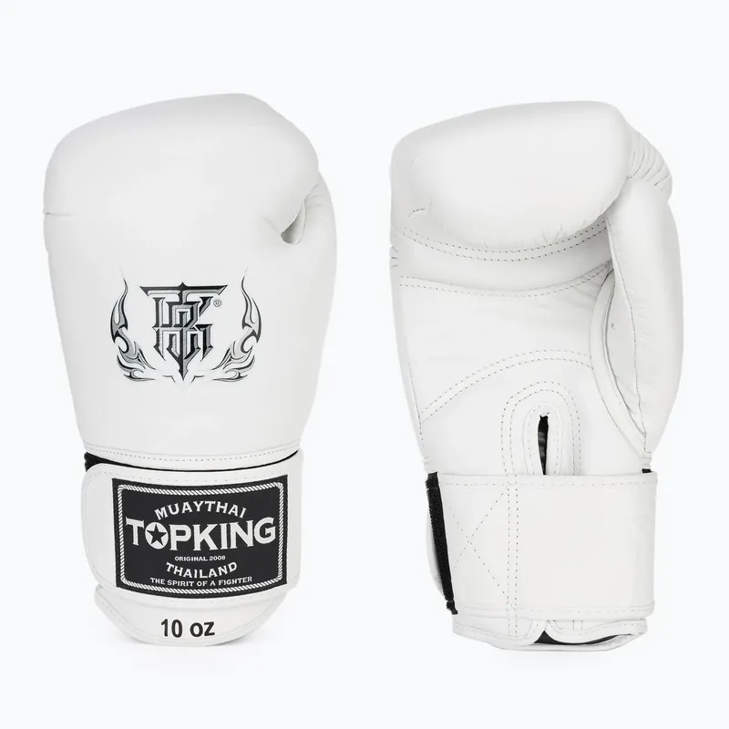 Super Cena Boxerské rukavice Top King Muay Thai Ultimate bílé TKBGUV-WH-10OZ