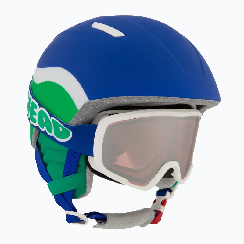 Dětská lyžařská helma HEAD Mojo Set + Gogle Jr blue/green/silver red Nejprodávanější