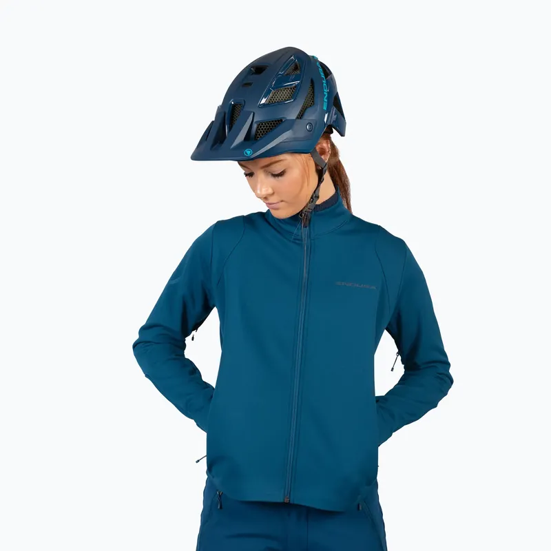 Super Cena Dámská cyklistická bunda Endura SingleTrack Softshell blueberry