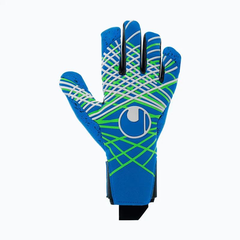 Brankářské rukavice uhlsport Aquagrip HN pacific blue/fluo green/w Cenový Hit