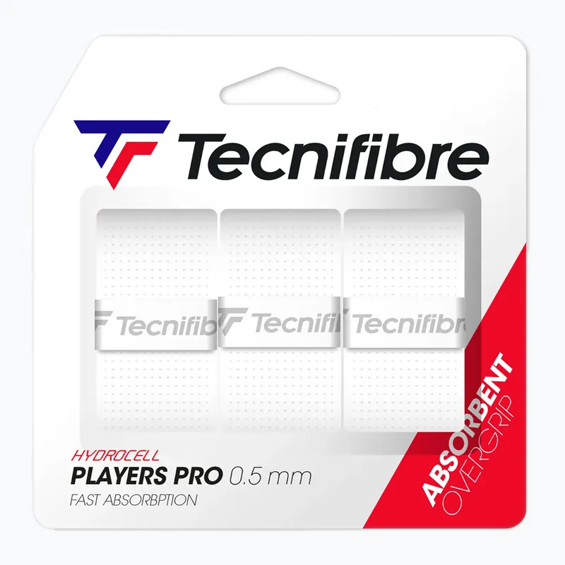Must-Have Omotávky na tenisovou raketu Tecnifibre Pro Players 3 ks white