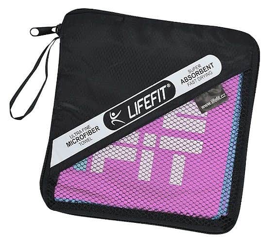 Výprodej LIFEFIT® rychleschnoucí ručník z mikrovlákna 105x175cm, růžový