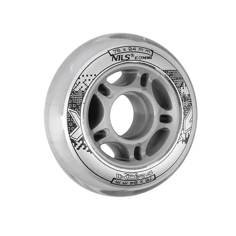Rychlé Dodání KOLEČKA NILS EXTREME PU 76x24 ČIRÉ (4KS)