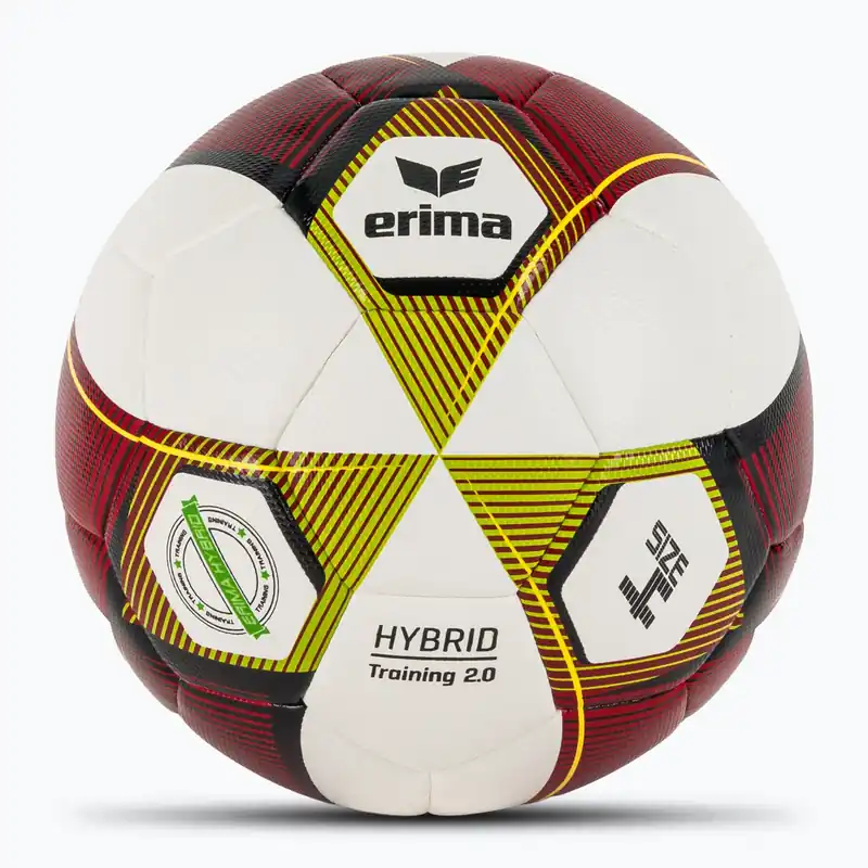 Fotbalový míč ERIMA Hybrid Training 2.0 red/lime velikost 4 Speciální Cena