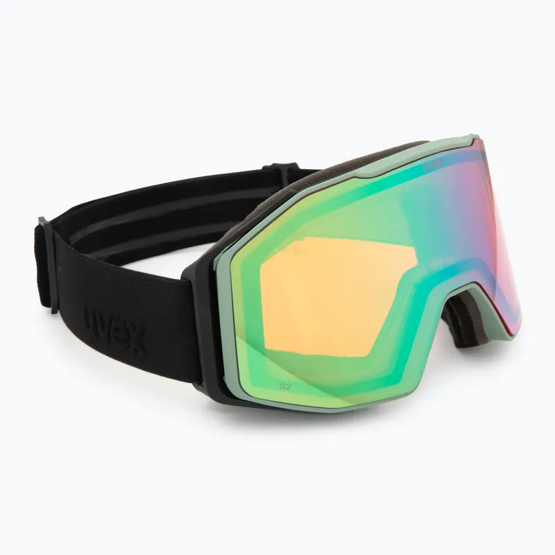 Lyžařské brýle UVEX Gravity FM oxidized matt green/mirror opal/orange/clear Vysoce Kvalitní