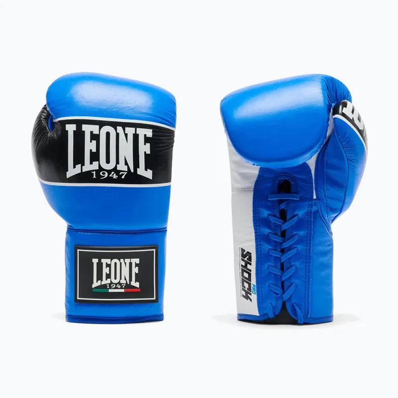 Autentický Boxovací rukavice LEONE 1947 Shock Pro blue/black/white