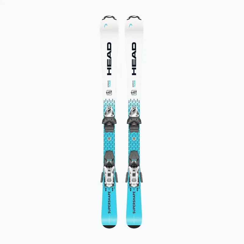 Dětské sjezdové lyže HEAD Supershape Team Easy JRS + vázání Jrs 4.5 GW CA white/blue Omezená Nabídka
