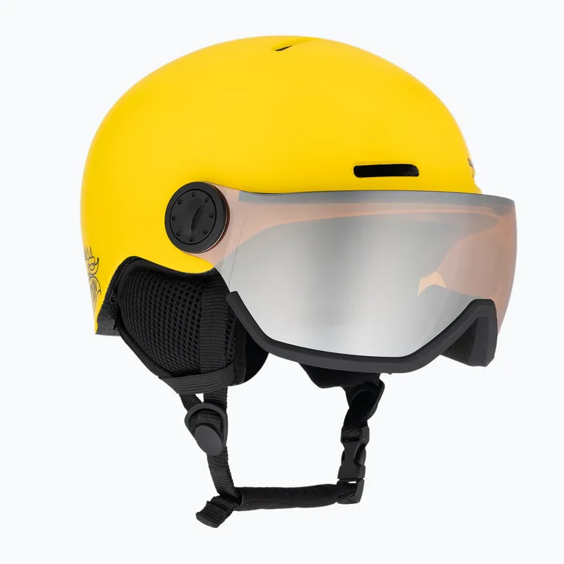 Dětská lyžařská helma Salomon Orka Visor vibrant yellow Výhodná Nabídka