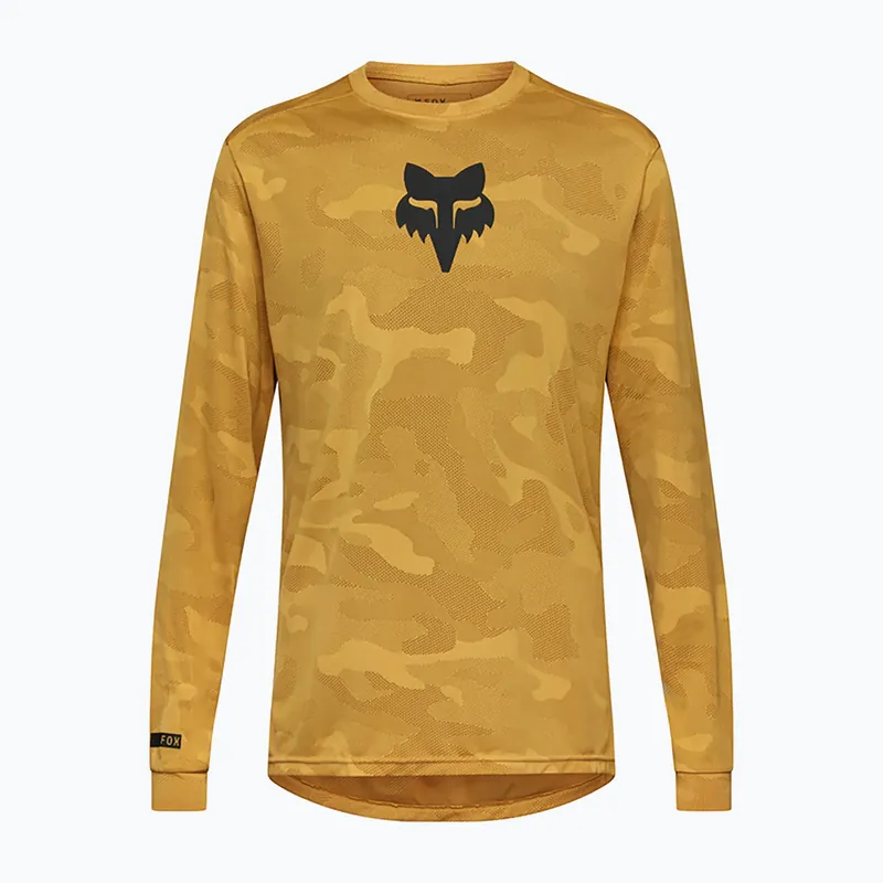 Dokud Zásoby Vydrží Pánské cyklistické tričko Longsleeve Fox Racing Ranger Tru Dri bronze