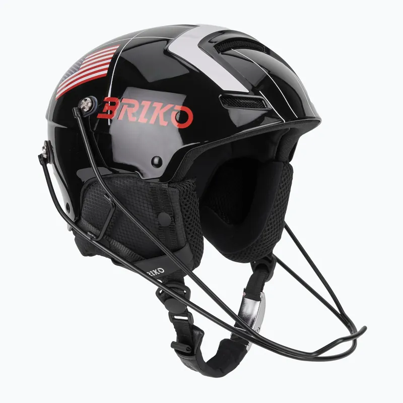 Lyžařská helma Briko Slalom 2.0 USA shiny black/white/cardinal red Must-Have