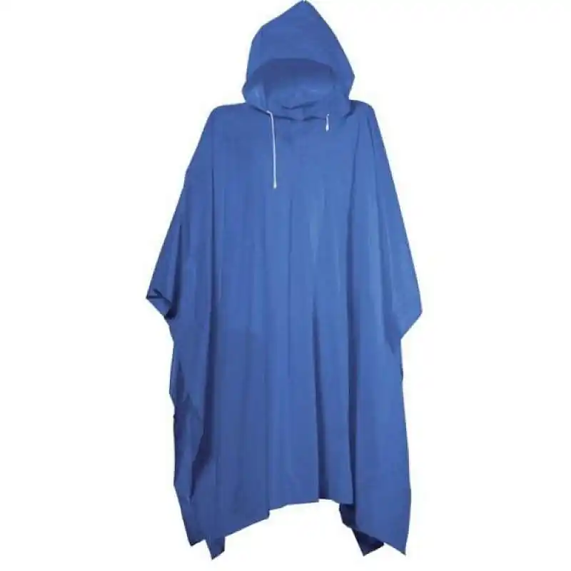 Pláštěnka PONCHO PVC silná - modrá, univerzální Expresní Doručení