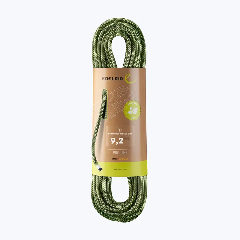 Zlevněný Lezecké lano EDELRID Hummingbird Eco Dry 9.2 night/citrus