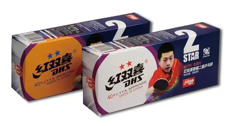 Míčky DHS** stolní tenis 40mm CELL FREE balení 10 ks žluté - žlutá Tovární Cena