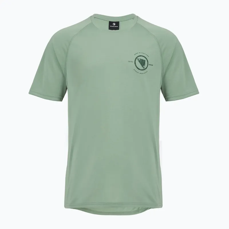 Pánský cyklistický dres Endura Loop Tech sage green Aktuální