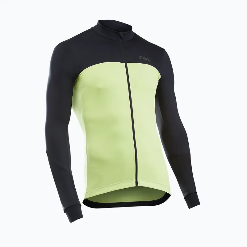 Must-Have Pánská cyklistická mikina Northwave Force 2 Jersey FZ cool matcha/black
